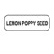 Nevs Lemon Poppy Seed Label 1/2" x 1-1/2" DIET-204 - alternate 1